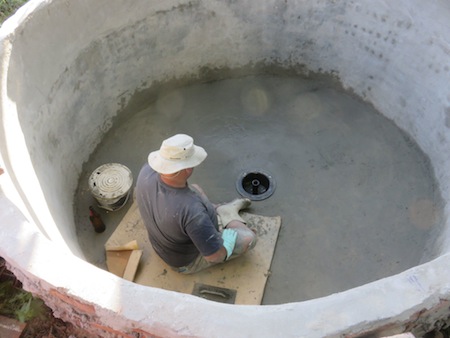 Marc Niehaus after a hard day of pond building