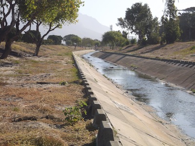 Rivers fast tracked to the sea, channels of waste