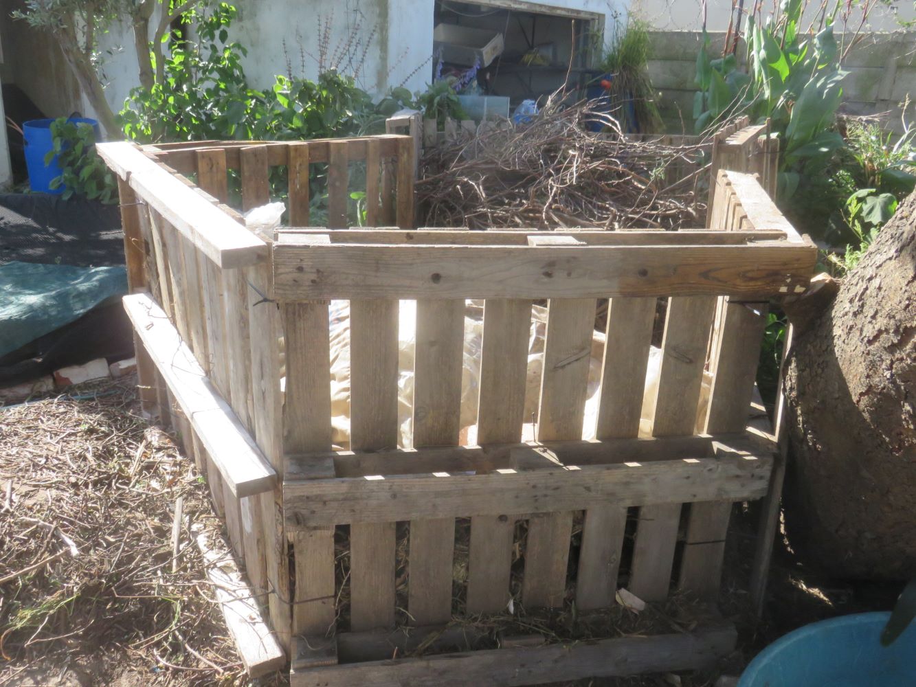 The big double pentagon composter in Goodwood.