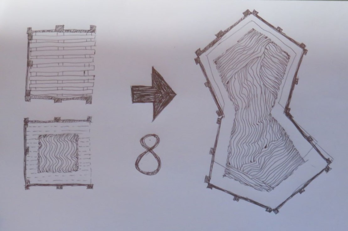 The hot areas in the heap are shaded