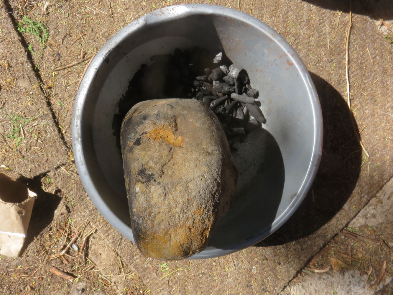 crushing biochar