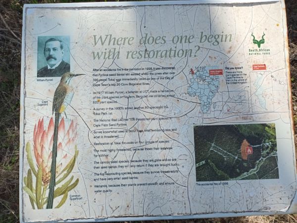 informational signage at Tokai