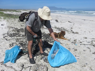 a trip with this beautiful view of Table Mountain becomes a recycling event
